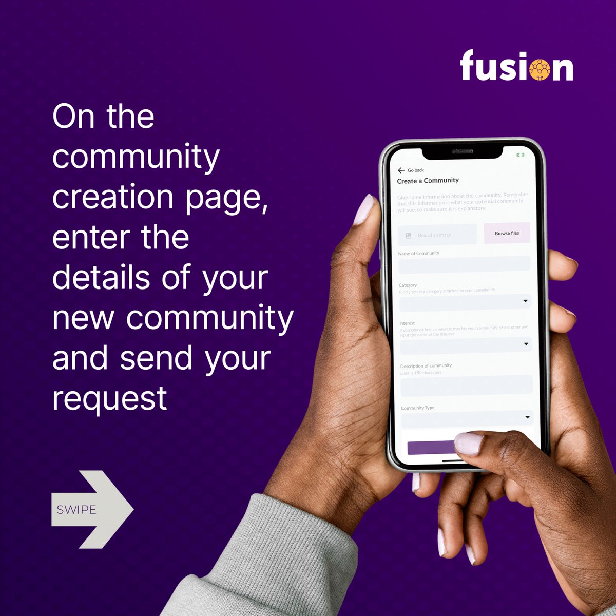 myfusionapp's tweet photo. Can't find a community that fits perfectly with all the things you care about?
On Fusion you have the freedom to create a community of your own interest, no matter how niche it is!
#myfusionapp #fusioncommunity #createyourcommunity #communitybuilding https://t.co/Z3PxtfO4qa