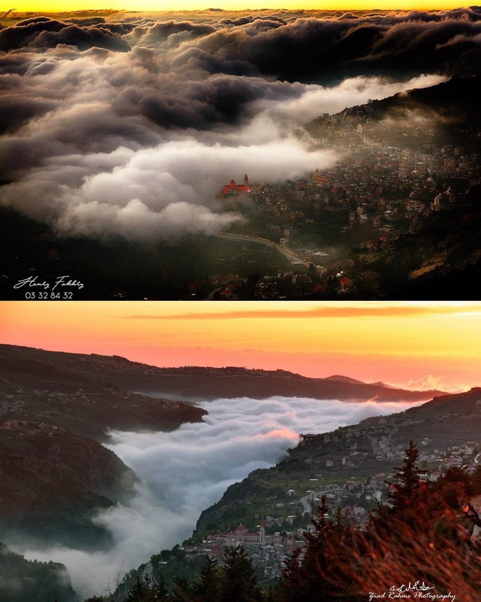 المغيب من بلدة بشرّي♥️ بإتجاه وادي قنوبين🫶
📸 Henry Fakhry         
Ziad Rahme 📸