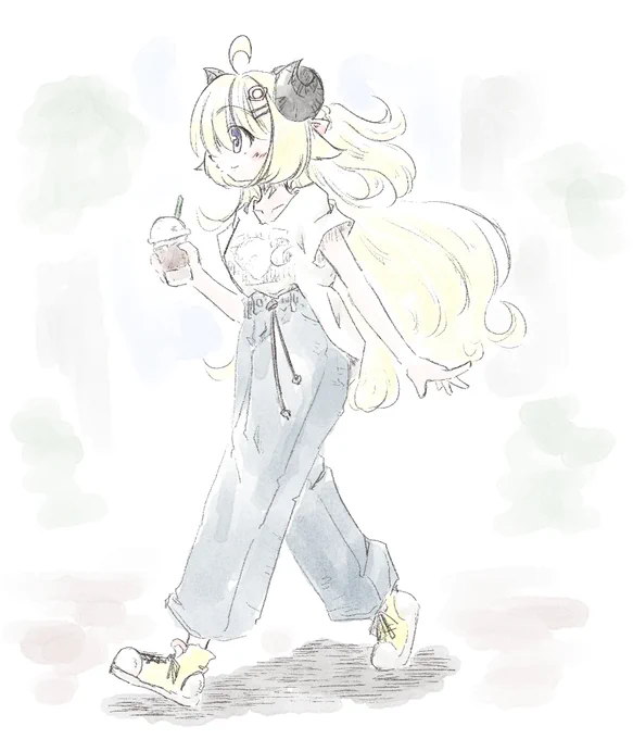 今日えらい暑かったよねぇ絵なお自分の仕事の持ち場は31度を超えました…#つのまきあーと 