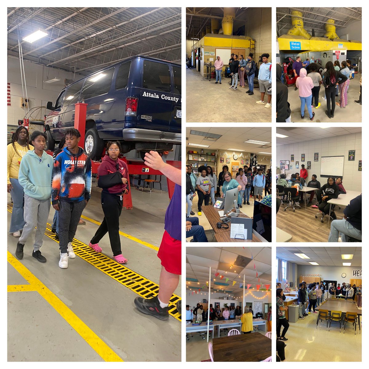 KosyAttalaCTC's tweet photo. McAdams 8th graders toured CTC. #CTCProud https://t.co/Z0e9BHZmdL