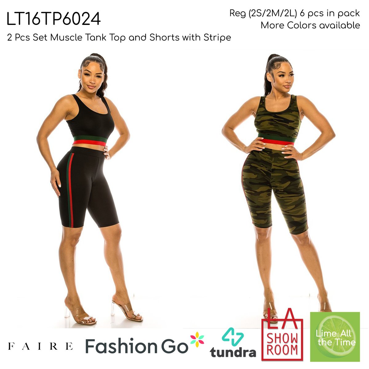 LimeallthetimeC's tweet image. LT16TP6024 - 2 Pcs Set Muscle Tank Top and Shorts with Stripe
limeallthetime.faire.com
helloabound.com/limeallthetime
lashowroom.com/limeallthetime
fashiongo.net/limeallthetime
#Set #2pcs #Muscle #Tank #Short #Stripe #LimeAlltheTime #faire #helloabound #fashiongo #LaShowroom #wholesaleclothing