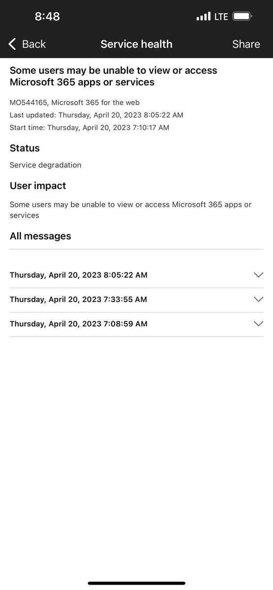 NextTechNT's tweet photo. There is currently a service issue with Microsoft. If your unable to see Microsoft apps on the web they are working on fixing the issue. https://t.co/logmZ9MFDF