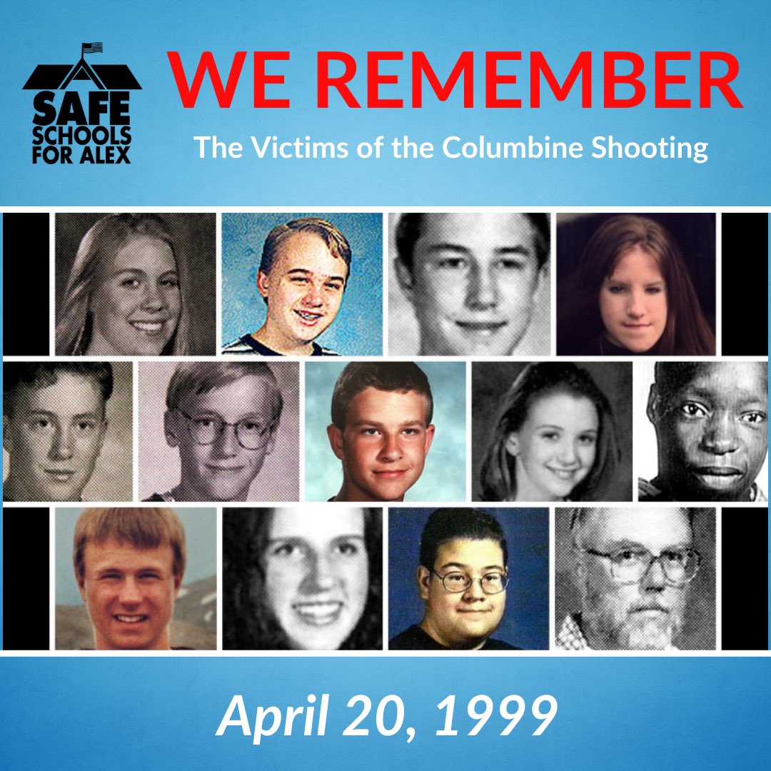 We will never forget, today 24 years earlier. 
#columbine
#columbinemassacre
