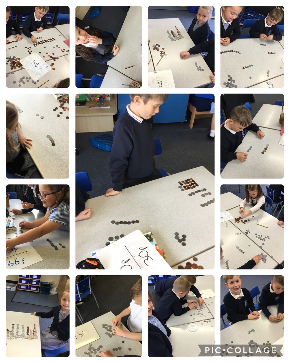 Y2_BBSM's tweet photo. In 2CM we have been finding ways of making totals using different coins. #smbbmaths https://t.co/MznYZdaUMh