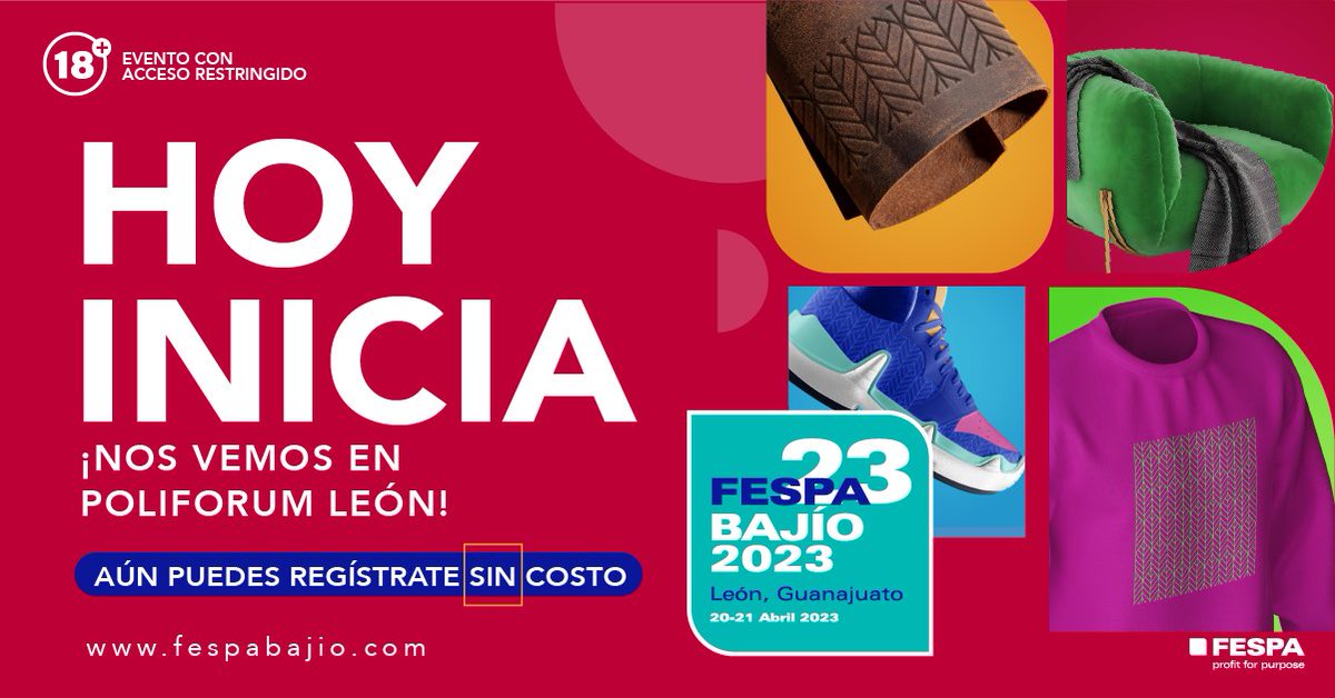 FESPABajio's tweet photo. ¡ES HOY, ES HOY!

Tu acceso sin costo aquí https://t.co/duXArkXmgN o en los módulos de @poliforumleon Sala C1
#negocios #impresion #empresas 

#FelizJueves #FESPABajio #negocios #impresos https://t.co/nasSh0SyBg