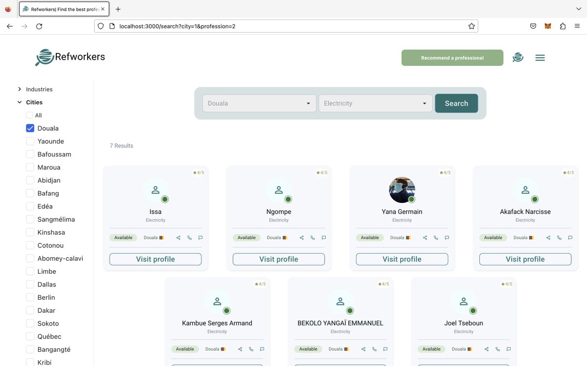 jessicanono1's tweet photo. We're hard at work on the next version of @refworkers, packed with even more features to make finding reliable professionals in Africa easier than ever before. Stay tuned for updates on new functionalities and improvements coming soon! #Refworkers #reliableprofessionals #Africa
cc @20Yangerman