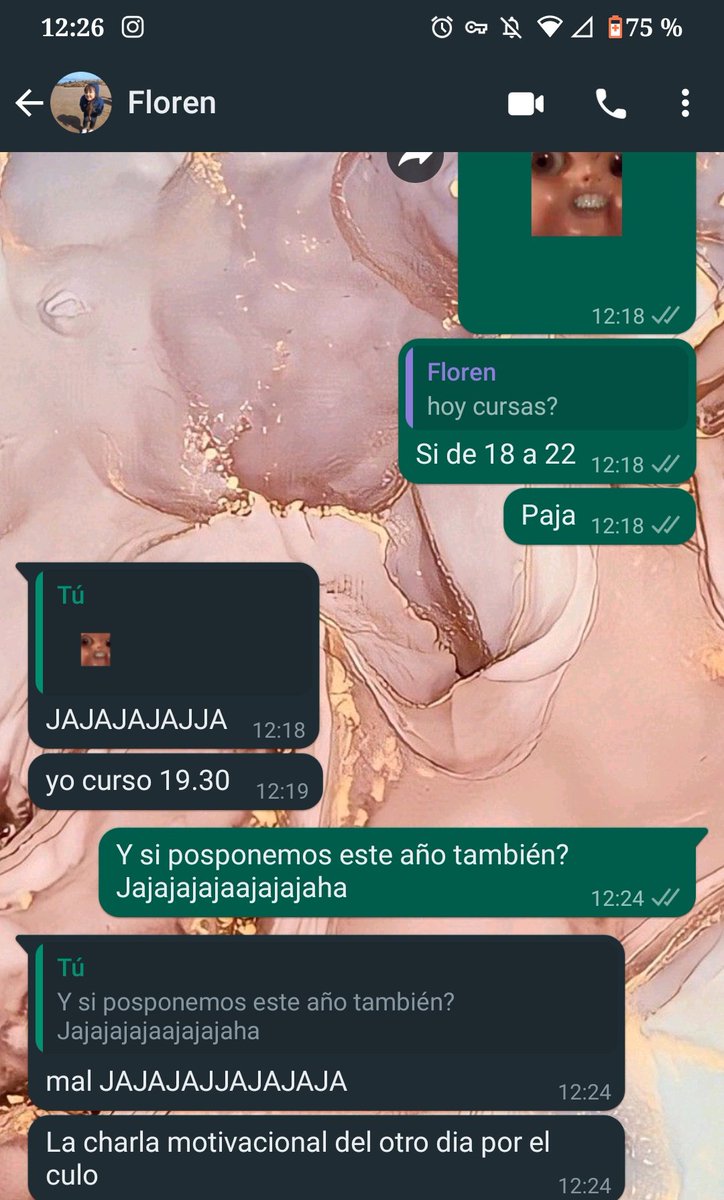 Tuvimos una charla profunda el martes, dándonos fuerzas mutuas para ir con ganas a cursar. Nos duró lo mismo que un pedo adentro de una canasta 😂