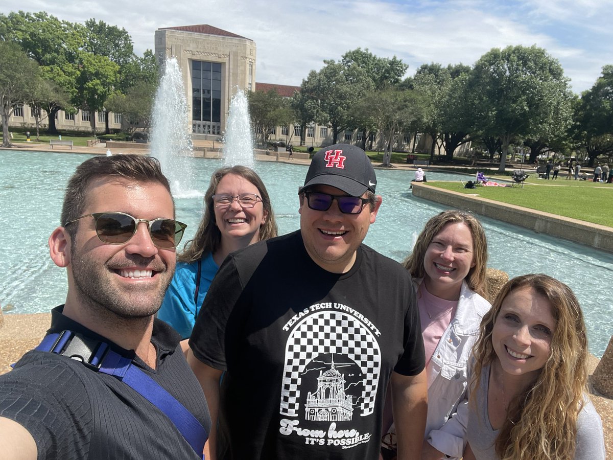 jjacobkirksey's tweet photo. Closing out the academic year w/ my @TTUEducation @CIRCLE_TTU PhD students engaged in our favorite activity: Coding together in the data room at @UHCOE @UHIEPRE! Celebrating forthcoming graduations &amp; years of collaboration together @AngelaCrevar @kmansell @LansfordsLines @LeviTTU https://t.co/DyZD7ApW5W