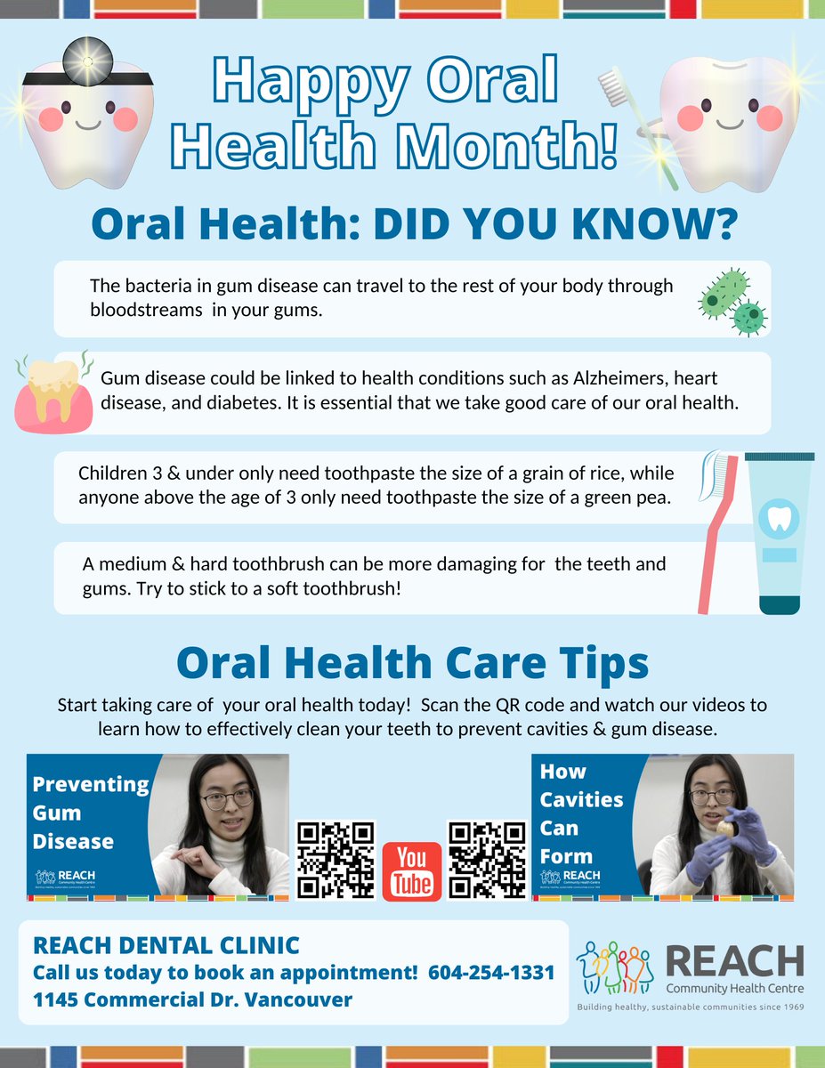 A few tips from our #Dental Team to give you a brighter smile this #oralhealthmonth😃