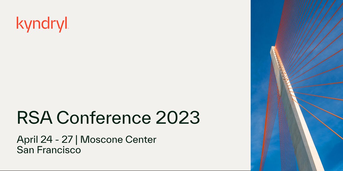 Connect with #Kyndryl at RSA Conference 2023, the world’s most influential event for the Security professionals taking place in Moscone Center, San Francisco, 24 - 27 April 2023.

Learn more about Kyndryl's presence at the event: kyndryl.com/us/en/about-us…

#RSA2023 #CyberResilience
