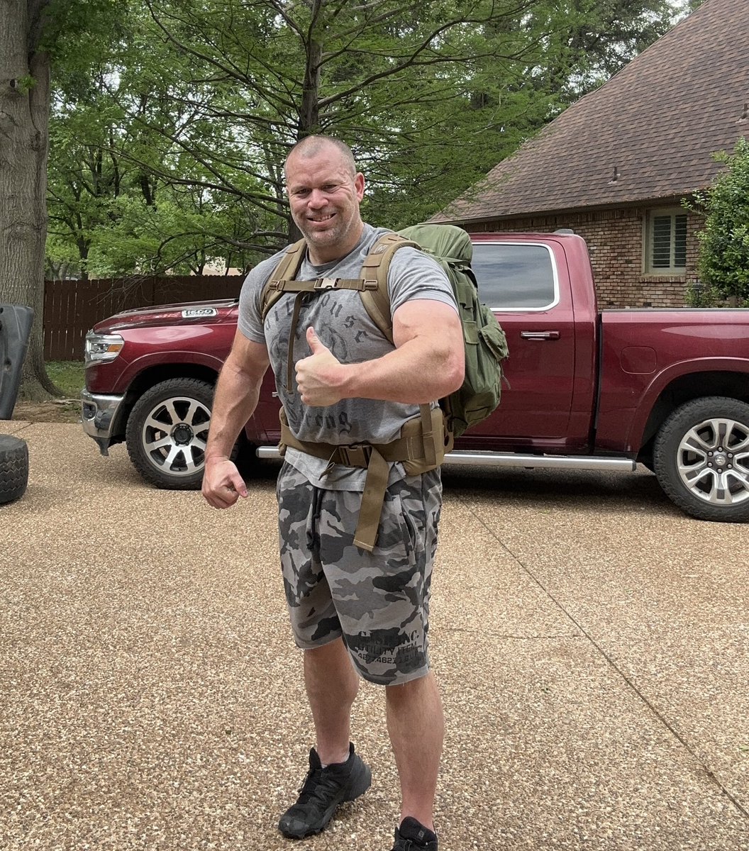 joshstrength's tweet image. Great Ruck Today!

 Benefits include fat burning, heart health, posture improvement, strength building, &amp;amp; more. Get out there &amp;amp; #ruck!