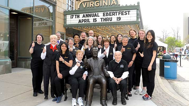 champaigncity's tweet photo. Welcome to Champaign @ebertfest  fans and moviemakers! We're excited you're here and invite you to explore our beautiful downtown and other parts of our vibrant city between showings. On with the show!! #Ebertfest #Cheers2Champaign (Photo from Ebertfest Facebook page). https://t.co/96ckVloP0n