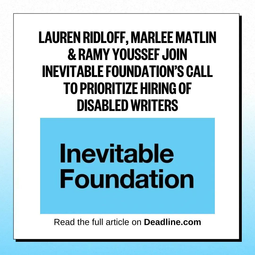 Disability Is Diversity (@disabilityisdei) on Twitter photo We're proud to support disabled creatives through the Hire Disabled Writers initiative from <a href="/inevitablefdn/">Inevitable Foundation</a>. Join us in changing the landscape of storytelling and learn more at HireDisabledWriters.com We're proud to support disabled creatives through the Hire Disabled Writers initiative from <a href="/inevitablefdn/">Inevitable Foundation</a>. Join us in changing the landscape of storytelling and learn more at HireDisabledWriters.com