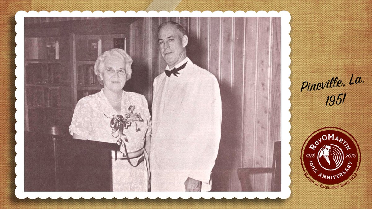 RoyOMartin's tweet photo. ⏳ Throwback Thursday: (1950) Roy O. Sr. and Mildred Martin at the dedication of the Martin Public Library in Pineville, La. The Martins donated property, materials, furnishings, and finances to make the vision of a library become a reality.
#TBT #RoyOMartinTBT #ROM100 https://t.co/r0EWXdoVR1