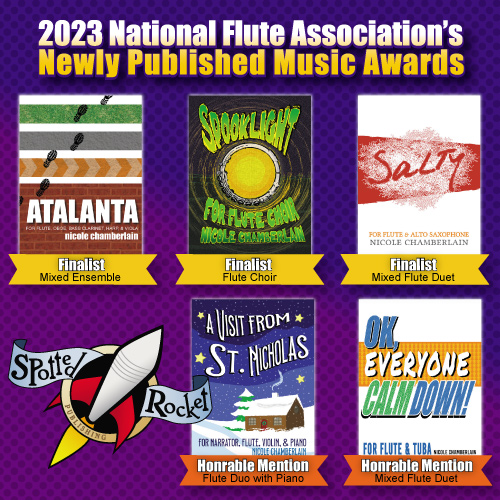 SpottedRocket's tweet photo. The @NFAflute 's New Published Music Awards are out and here's how @nikkinotes 's music placed 📷 https://t.co/z36gRxeH0O