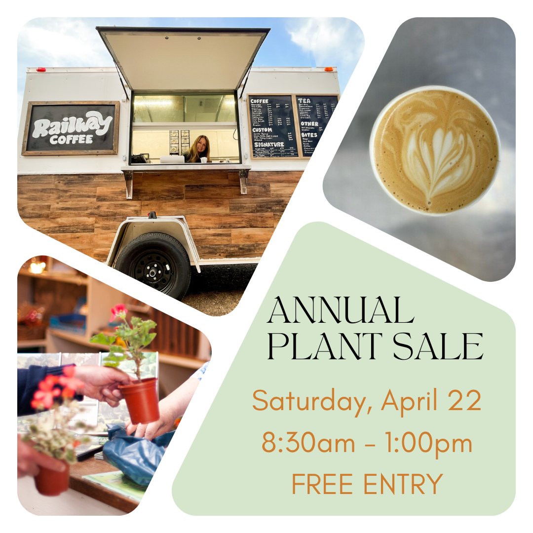 bmuseum_gardens's tweet photo. TODAY - Celebrate Earth Day with us at the 8th Annual Plant Sale from 8:30am-1:00pm. Entry is FREE and Railway Coffee will have their trailer on-site serving fresh brews! Featuring Louisiana Herbs LLC., Louisiana Tech Salesroom, and Mizell's Camellia Hill Nursery. https://t.co/vagPWS8maK
