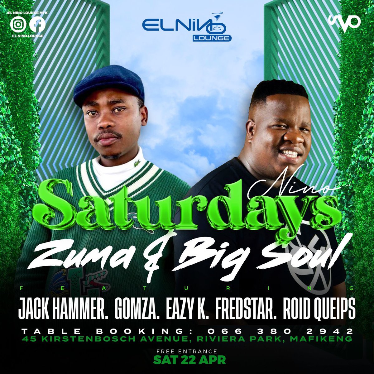 sbu_somerset's tweet photo. How our weekend is lined up @ElninoLounge  #FreshFridaze
#NinoSaturdays https://t.co/5mPZAkRzeS