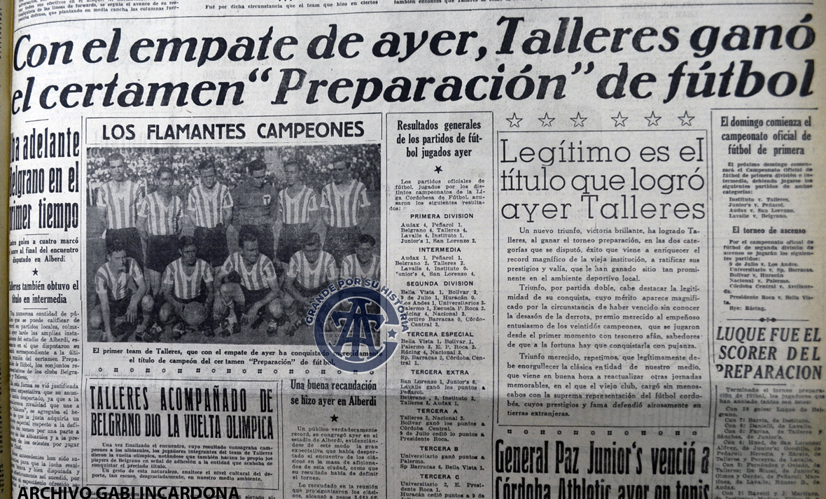 GabiIncardona17's tweet photo. Preparación 1938 | #UltimaFecha
🏟️#Alberdi📅29/05/1938
¡¡Tremendo final de campeonato🤯🤯!!. Empate 4-4 en uno de los clásicos más apasionantes de todos los tiempos por lo que había en juego. Además, los jugadores de #Belgrano dieron la vuelta olímpica junto a los de #Talleres. + https://t.co/Wb4XqtyTVW