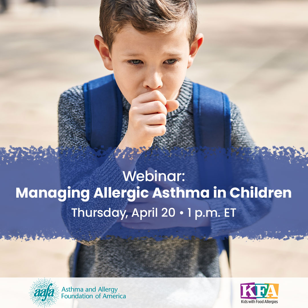 There's still time to register for AAFA's webinar, today at 1 ET: attendee.gotowebinar.com/register/47202… 

Join us today to learn more about managing allergic #asthma in children.