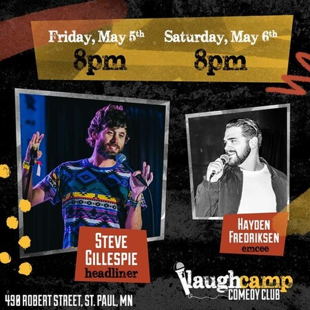See Steve Gillespie at Laugh Camp Comedy Club on May 5 and 6! Steve Gillespie’s second comedy album “Alive on State” reached #1 on iTunes Comedy Charts and hit the top 10 on the Billboard charts. His 3rd comedy album “Liminal Bliss” was released earlier … instagr.am/p/CrQ1ao5uf_k/