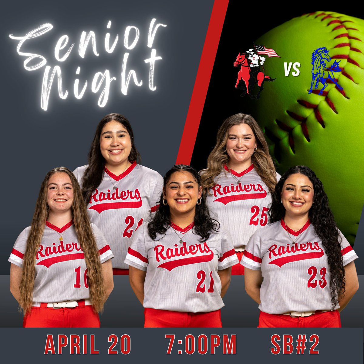 It's Game Day!🥎🔥
Let's Go <a href="/TaftRaiderSB/">🥎Taft Raider Softball🥎</a> 
#seniornight #defend471