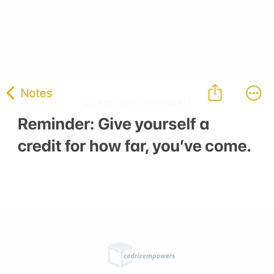 Life isn't always easy, but it's important to take a step back and recognize that you've made it through many tough times before. Take a moment to pat yourself on the back for all the progress you have made and remember that you can do anything you set your mind to.