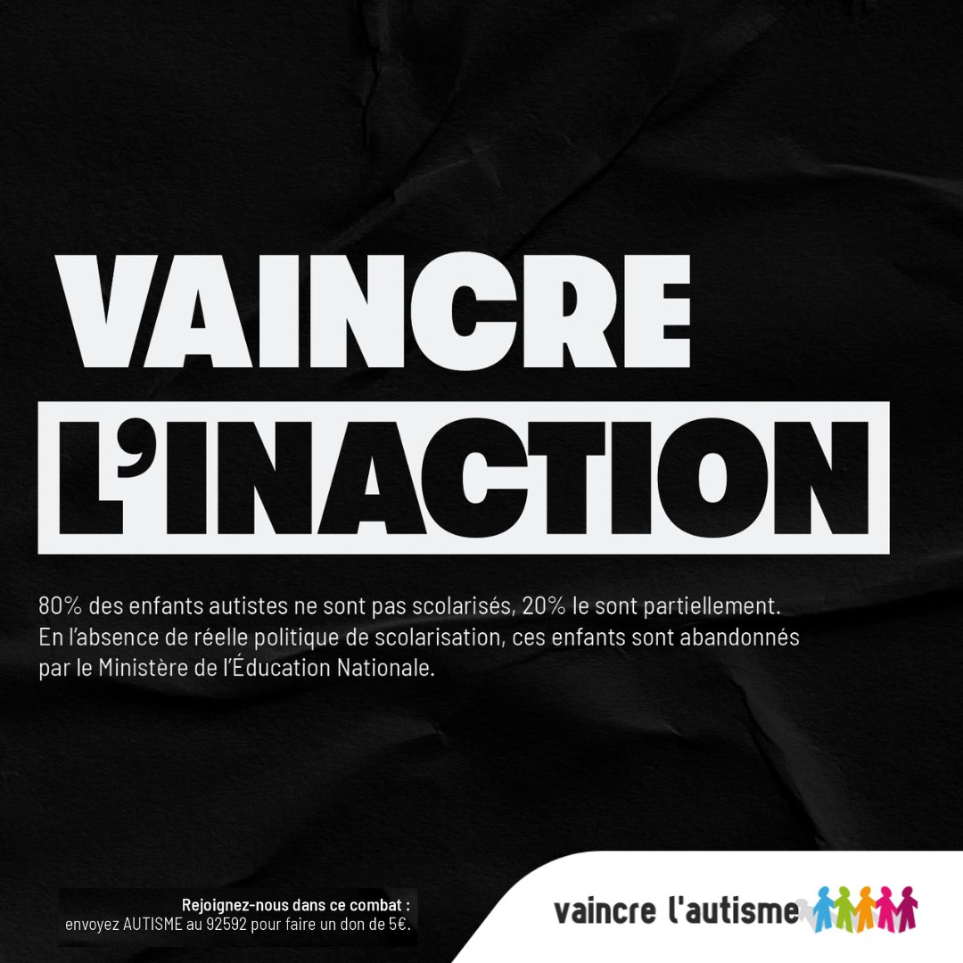 #CampagneVAINCRE2023:Vaincre l’autisme c’est un combat si important que nous en avons fait notre nom. Notre campagne de réquisitoire porte sur la mauvaise gestion de l'autisme par les gouvernements mettant les parents dans une situation qui s'aggrave.Rejoignez-nous dans ce combat