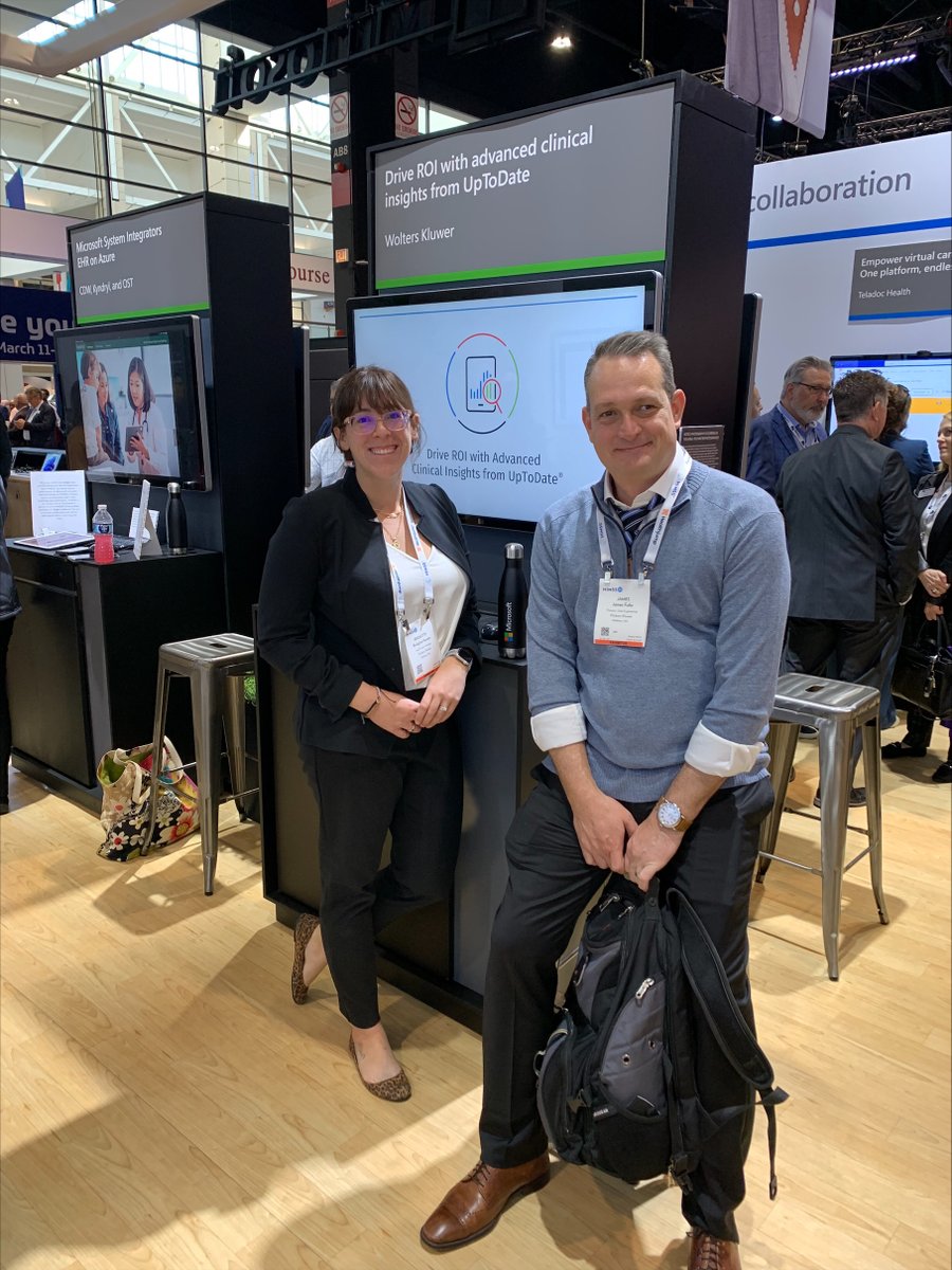 UpToDate's tweet photo. We're still going strong at @HIMSS. Visit us at booth #431 to discover the latest innovations in Digital Health Architect™ Consumer Education Suite, #Emmi, #UpToDate, #Lexicomp, and #MediSpan — and don't miss the chance to cast your vote in our interactive survey. #HIMSS23 https://t.co/bKoosg3X0u