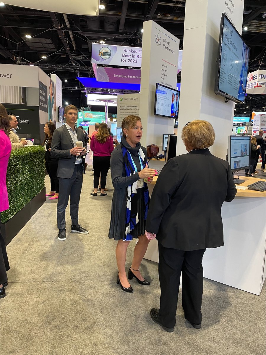 UpToDate's tweet photo. We're still going strong at @HIMSS. Visit us at booth #431 to discover the latest innovations in Digital Health Architect™ Consumer Education Suite, #Emmi, #UpToDate, #Lexicomp, and #MediSpan — and don't miss the chance to cast your vote in our interactive survey. #HIMSS23 https://t.co/bKoosg3X0u