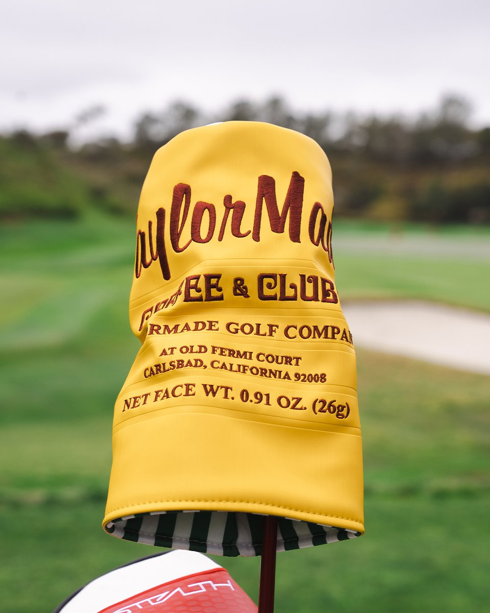 TaylorMadeGolf's tweet photo. Coffee &amp; Clubs. 🤌 

This bold and flavorful headcover collection is now available on our site. 

Shop it now: https://t.co/j0XhilT7Id https://t.co/8BjPDDLour