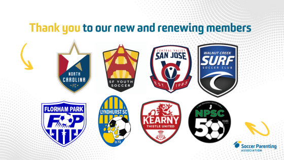 Welcome to our new and renewing club members! 👏

We're so lucky to have an amazing community dedicated to our cause - #MakeYouthSoccerBetter 🙌

<a href="/ThistleUnitedFC/">Kearny Thistle United FC</a> <a href="/NorthCarolinaFC/">x - North Carolina FC</a> <a href="/wcscsoccer/">Walnut Creek Surf Soccer Club</a> <a href="/SFYouthSoccer/">SF Youth Soccer</a> #NewProvidenceSC #FlorhamParkSoccer #LyndhurstSC #CVSJSoccer