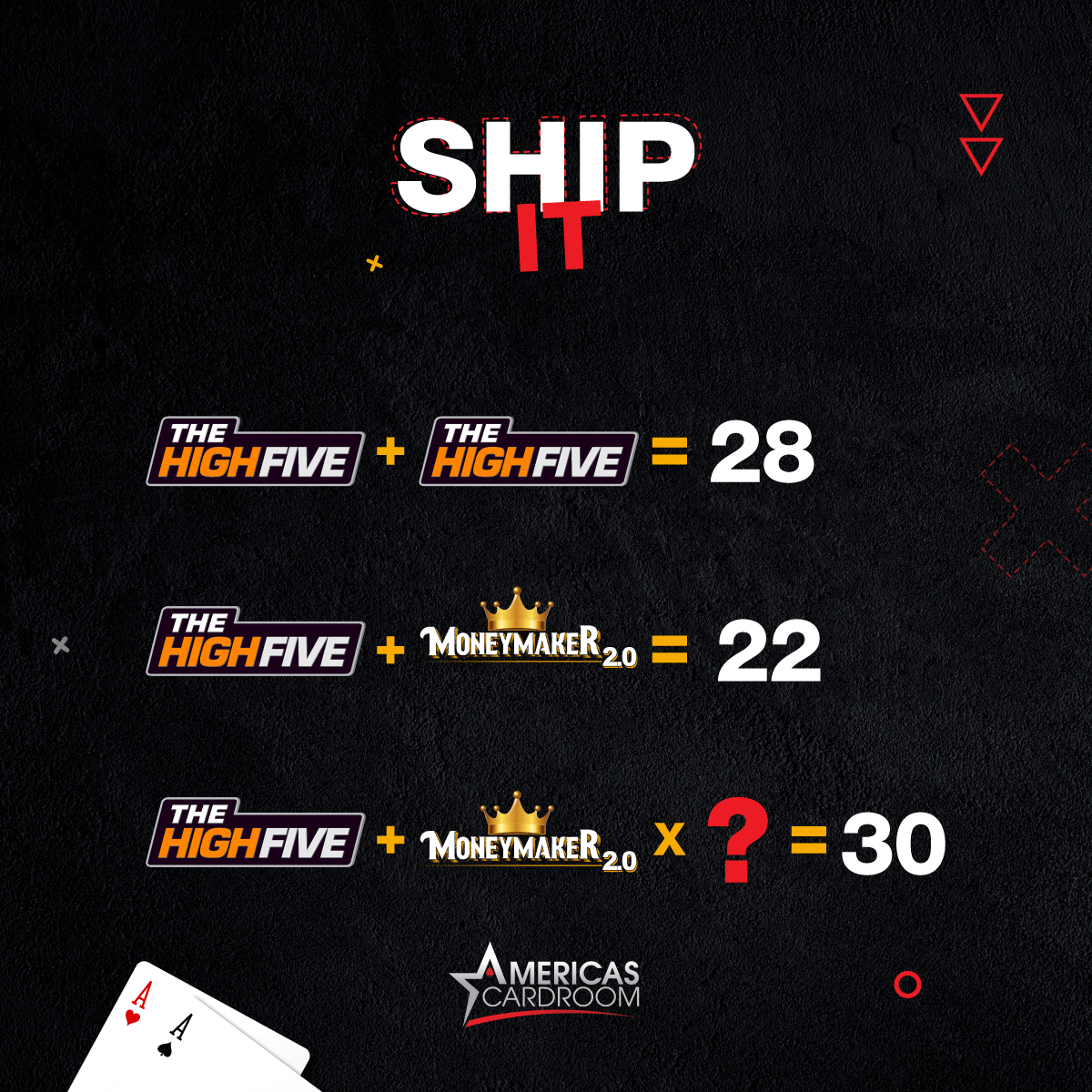 ACRPokerBR's tweet photo. Já sabe a resposta?
✍🏼 Comente o resultado +❤️+🔄+ Nick
___
#ACR #poker #jogo #pokerface #nextmoneymaker #thehighfive https://t.co/HYjhfTZgGQ
