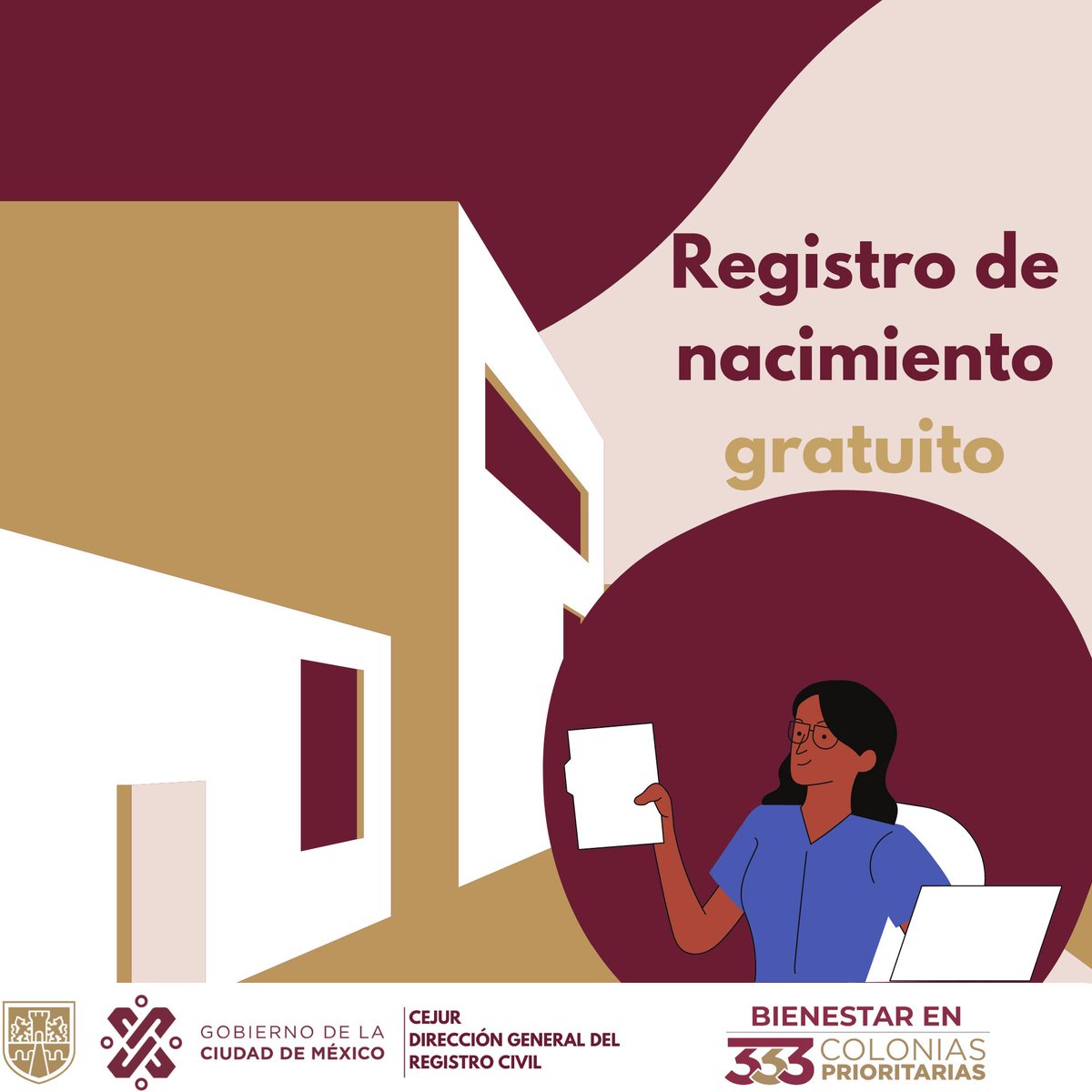 DGRCivilCDMX's tweet photo. #ElRegistroCivilInforma los trámites que puedes obtener de manera gratuita en las unidades móviles de la #DGRC con motivo de la campaña 333 Bienestar. #CiudadDeDerechos #333Bienestar https://t.co/k4MDX2zUWp