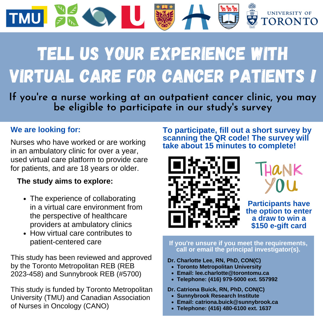 CANO_ACIO's tweet photo. Are you a nurse providing care to oncology patients through remote platforms? Complete this survey for a chance to win a $150 e-gift card. https://t.co/DhFDaymZvv #healthcare #oncology #virtualcare https://t.co/PVtLERoV8M