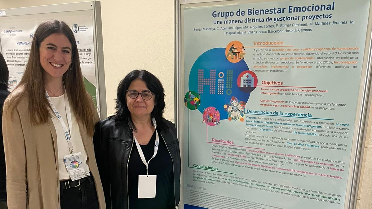 vallhebron's tweet photo. Professionals de #VallHebron participen aquests dies en el II Congreso Internacional de Humanización de la Asistencia Sanitaria amb la seva presentació de pòsters sobre diferents projectes que s'han posat en marxa per humanitzar l'estada dels pacients. #2CIHAS https://t.co/ENRnHQS6SS