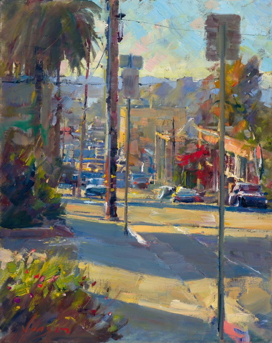 PleinAirMag's tweet photo. Ryan Jensen fills 9-foot paintings with landscapes done on location. Here are the challenges, how and why he does it, and how being a Marine has informed his path as a professional artist: https://t.co/Vm6cZBogmD https://t.co/CZIwfgkauL