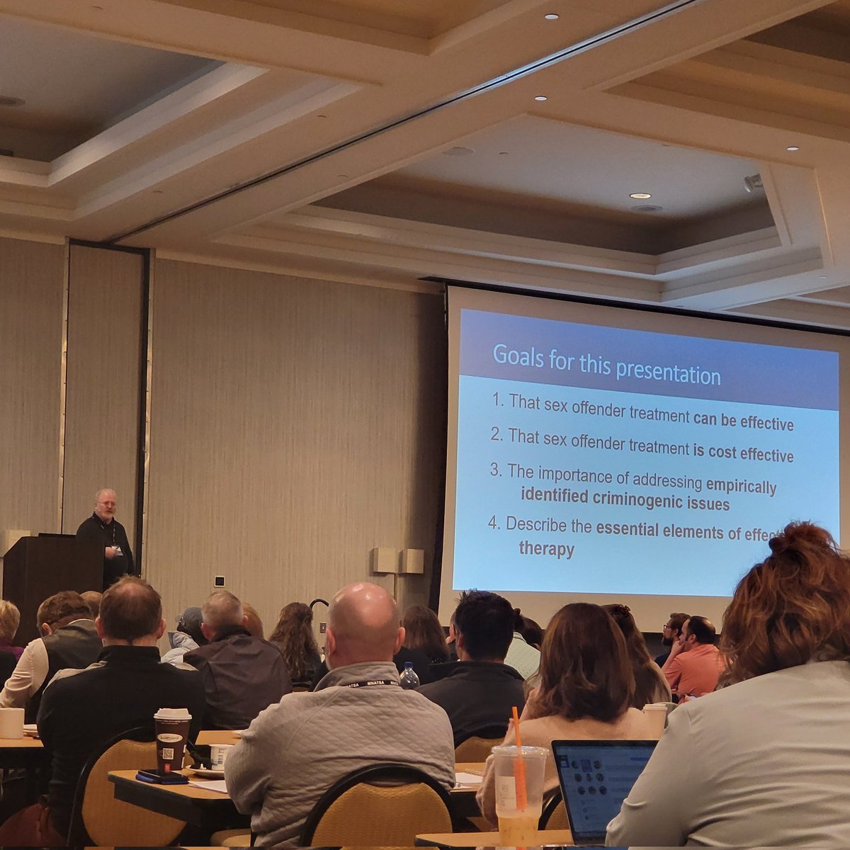 ATSA_Official's tweet photo. Kicking off a day of education and training at #MNATSA with a Plenary from Liam Marshall @liammarshallphd on Treatment for Sexually Innapropriate Behavior! https://t.co/oIUeEb6rn2