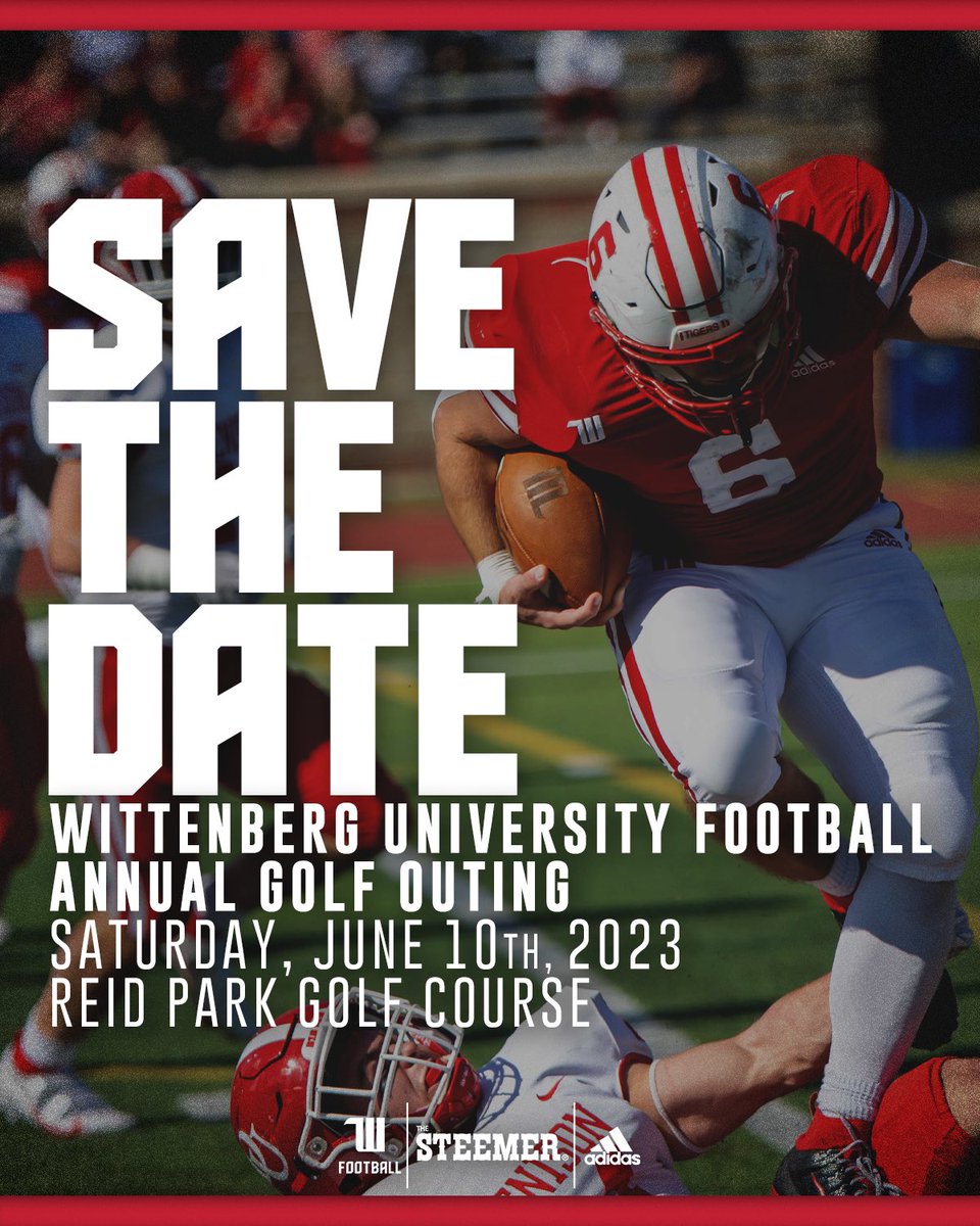 Annual Golf Outing 🗓️ | Saturday, June 10th ⛳️ | Reid Park Golf Course 📍 | Springfield, OH ⏰ | 1:30pm #TigerUp #Wittenberg