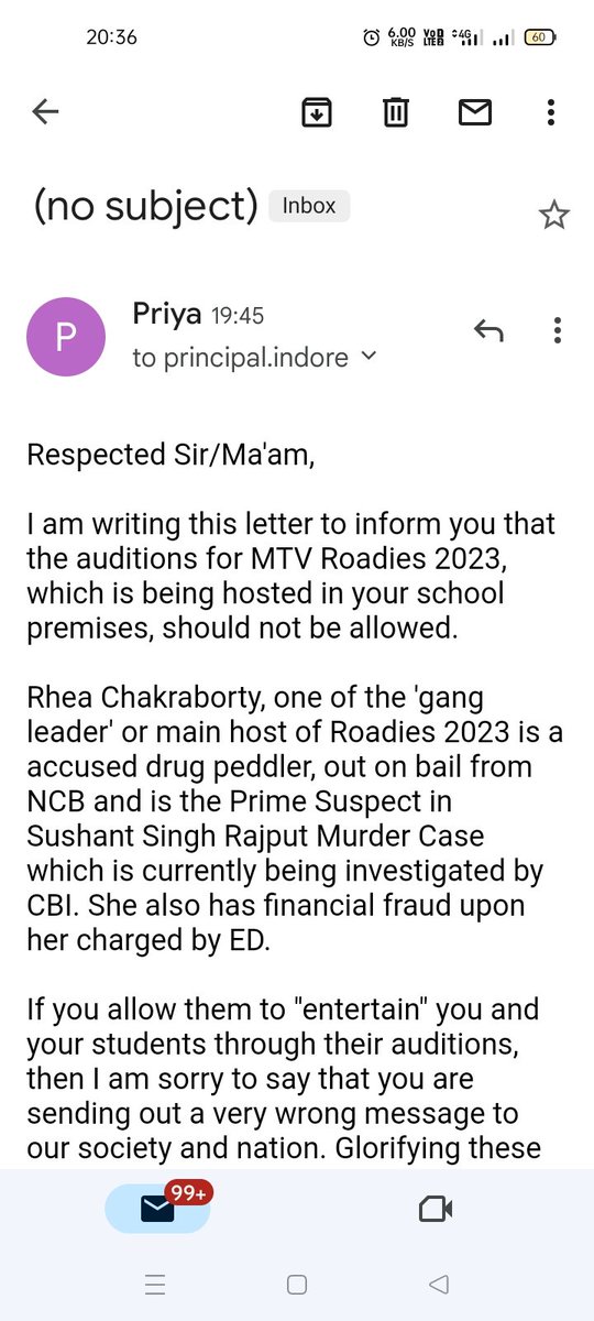 sushkipriya's tweet photo. Murderer , cheater , we won't forgive you
#boycottRoadies
#boycottRheaRoadies
Done my part https://t.co/JWRwkuRywr
