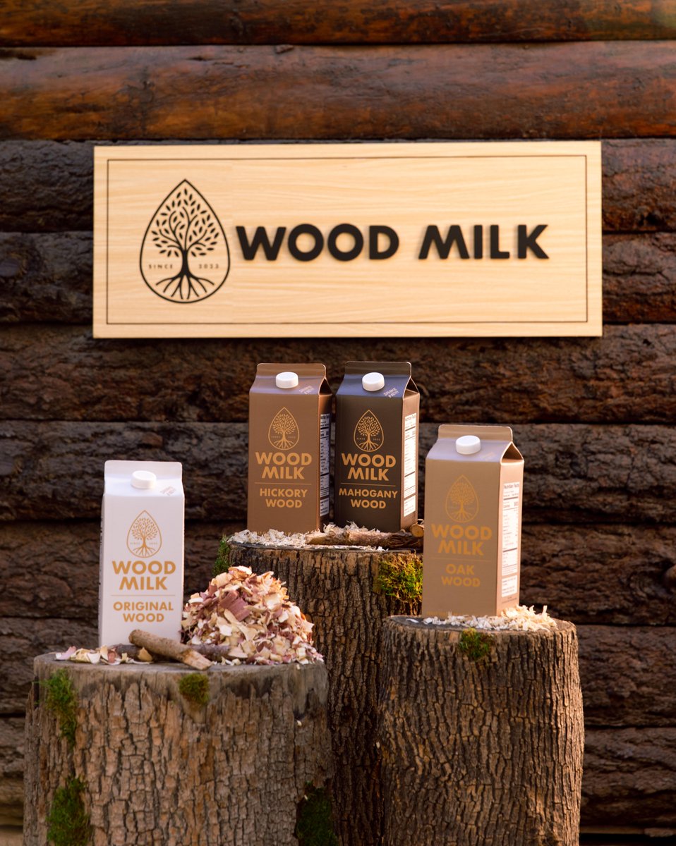 drinkwoodmilk's tweet photo. Wood Milk is here and we’re LOGGING the orders we’ve gotten already! Available in a variety of flavors including, Original, Hickory, Mahogany, and Oak 😋 #drinkwoodmilk
*Wood Milk is obviously fake and has 0% nutritional value* https://t.co/QgaRWSsGBq
