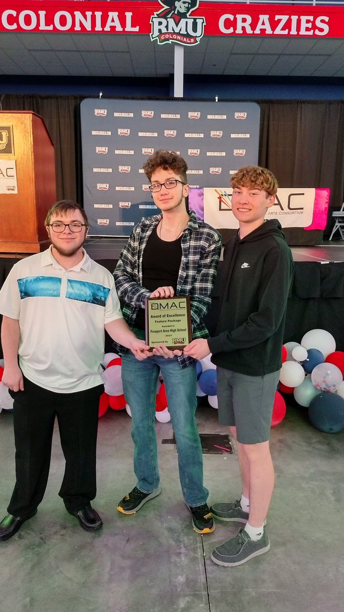 BeeTVFreeport's tweet photo. Congrats to Austin Fry, Colton Bartley and Gavin Mell for their winning feature on Mental Health and Hobbies. https://t.co/qhbTf8QK1B