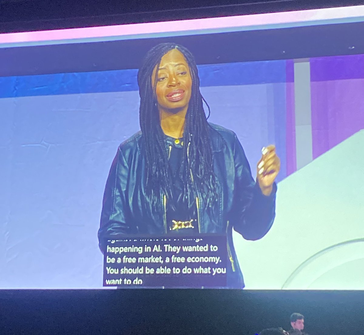 melody__estrada's tweet photo. Very probing questions on the ethics of AI and who are “they”? 

How does it affect our community? Our livelihood? Who is responsible when AI goes wrong? 

✅Next panel: The Interconnection of Ethical AI…

@eMergeAmericas #MiamiTech #emergeamericas2023 #AngleBush @MiamiMel_eth https://t.co/RUmsWzz1Ie