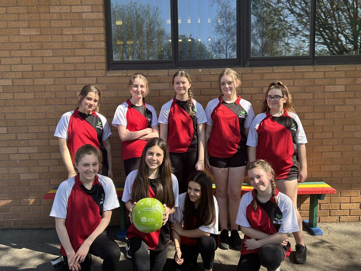Well done to our yr 8 netball team playing in the county tournament today ⚫️🔴