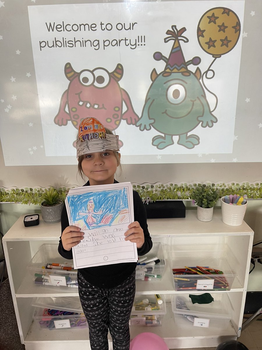 Love seeing our Grade 1’s so proud to be authors!!