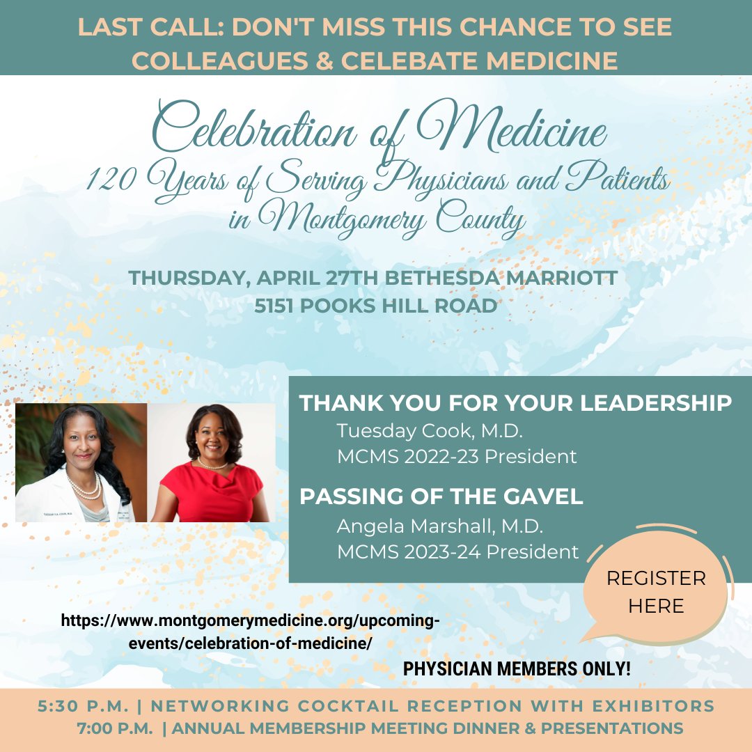 Last call! Register here: montgomerymedicine.org/upcoming-event…