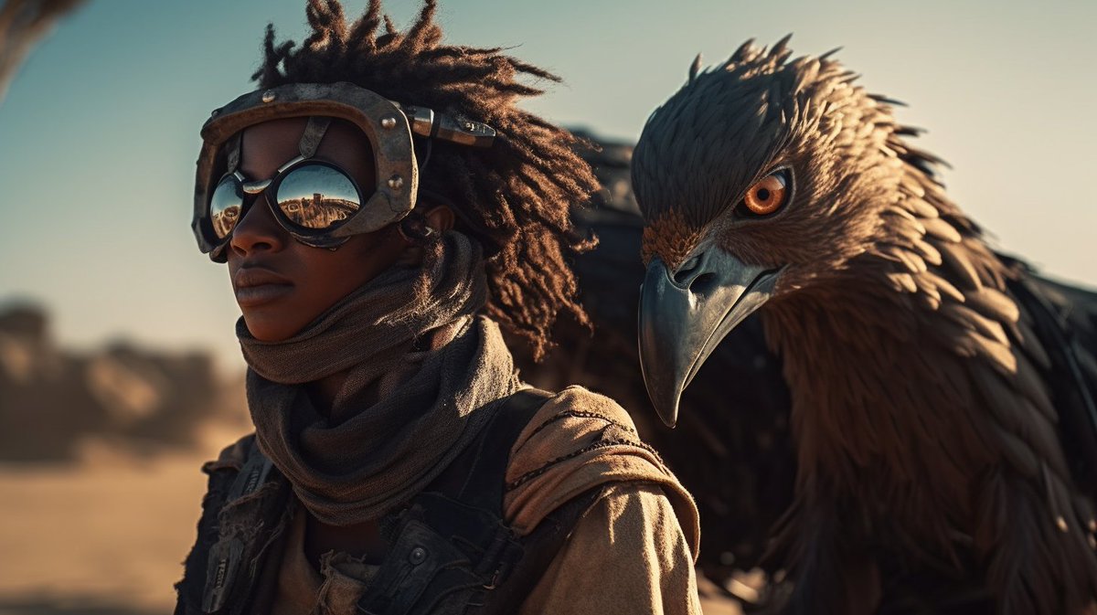 BlakWob's tweet photo. Here are some of my creations from the past few weeks.
#midjourney #afrofuturism #desertwave #aiart #aiwob https://t.co/iKfejNlL7l