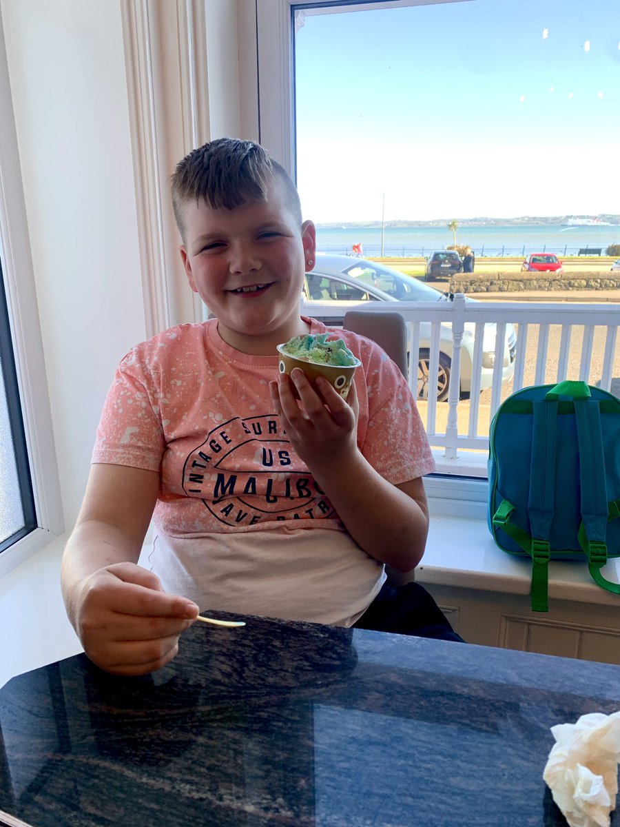 stephanielauran's tweet photo. Ben came out of school today inconsolably upset (Ben never cries) 

He said boys called him “fat” and “fat ass” all day!! 😡 first thing he said was .. “it hurt me because im so self conscious about myself” 

He’s 12! 😩 

I’ve brought him out for ice cream to cheer him up! https://t.co/CN5Qd7qc4P