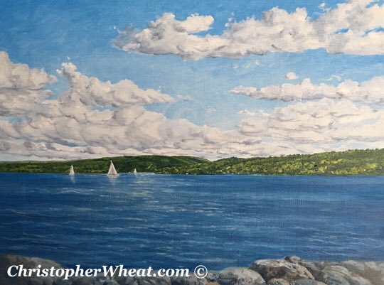 New print release of Canandaigua Lake “Three Sailboats” christopherwheat.com/canandaigua-pr…