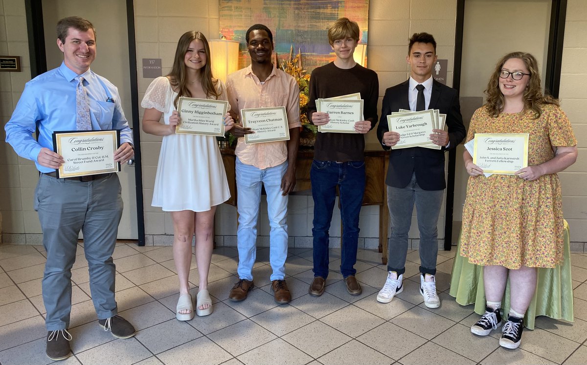 DeltaStateDSSH's tweet photo. Yesterday we celebrated some amazing DSU students at the College of Arts and Sciences Scholarship Reception. We'd love to give an extra special shout out to the students who won awards from our division. We are so proud of everything our students have accomplished this year! https://t.co/8YOWrHa7ta