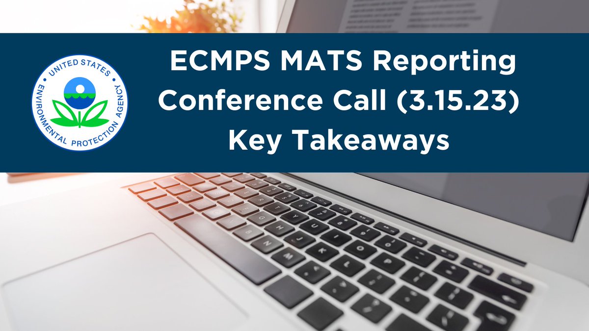 escspectrum's tweet photo. Following the EPA's conference call, on March 15, ESC Spectrum compiled the Key Takeaways regarding ECMPS MATS Reporting. Topics covered included reporting instructions changes, PM CEM systems, MATS regulations, and more. Read our latest blog post: https://t.co/1GZxBAT2J5 https://t.co/t8CNpPHk0T